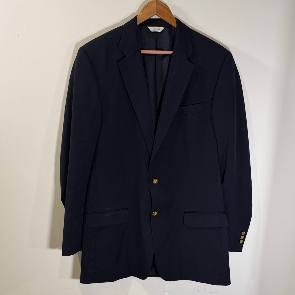Joseph  Feiss Navy Blazer With Gold Buttons